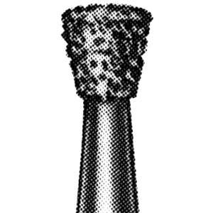 Intensiv 202C Diamond Burs, Inverted Cone, ISO 10534 #16, Friction Grip, Coarse, Each Each