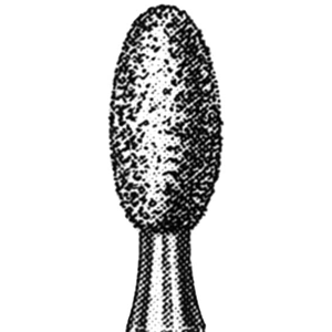 Intensiv 257GS Diamond Burs, Flame Ball, ISO 277514 #18, Friction Grip, Fine, Each Each