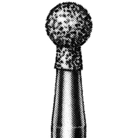 Intensiv 301S Diamond Burs, Round Shape, ISO 2524 #15, Friction Grip, Medium, Each Each