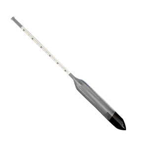 Carlton Density Hydrometer, 1.000 to 1.100, 0.002 at 20degC, 250mm, Glass, Each Each