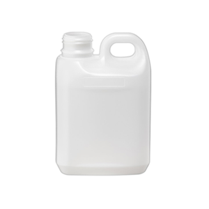 Jerrican / Jerrycan, with 38mm 410 TE Screw Neck Finish, 1L, Rectangular, High Density Polyethylene (HDPE), Natural, Each Each