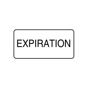 "EXPIRATION" - X-RAY LABEL 500/BOX Box