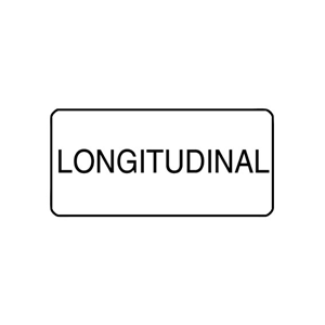 "LONGITUDINAL" - X-RAY LABEL 500/BOX Box