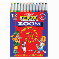 TEXTA ZOOM TWIST CRAYONS 12/PK Pack