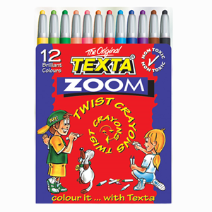 TEXTA ZOOM TWIST CRAYONS 12/PK Pack