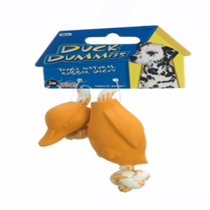 JW Pet Duck Dummie Rubber Toys