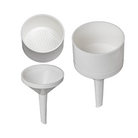 Kartell Buchner Filter Funnel, Detachable Top and Bottom, 2,100mL, 160mm, Hole 2.75mm, Stem 105(L) mm, Polypropylene, Each