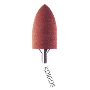 Kenda Universal Technic, No. RED8, 10 x 24.5mm, Large Mounted Point, Handpiece, Red, 6/Pack Pack
