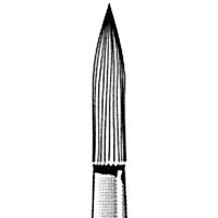 Jet 9903 Tungsten Carbide Burs, Finishing, Needle Long, Friction Grip, 012, Each Each