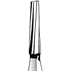 Jet 1171L Tungsten Carbide Burs, Taper Fissure, Dome Long, Friction Grip, 012, Each Each