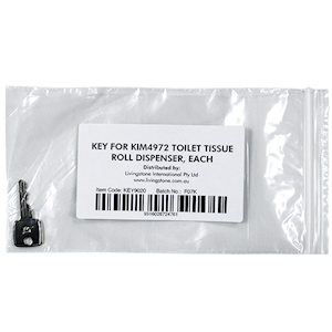 KEY FOR KIM4972 TOILET TISSUE ROLL DISPENSER EACH Each