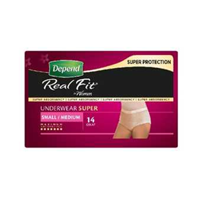 Depend Underwear Super Plus, Women, Small/Medium, 14/Pack