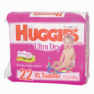 Hug Nap Xl-toddler Girl(13-18kg) 22/pk Pack