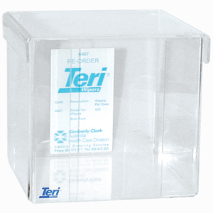 DISPENSER TERI WIPE CLEAR ACRYLIC Each