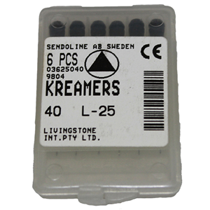 Liv K-reamers 25mm #40 6/bx Cc Box