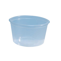 Round Recyclable Plastic Take-Away Container 4Oz/110Ml 1000/Ctn Carton