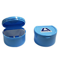 Livingstone Denture Cup with Hinged Lid