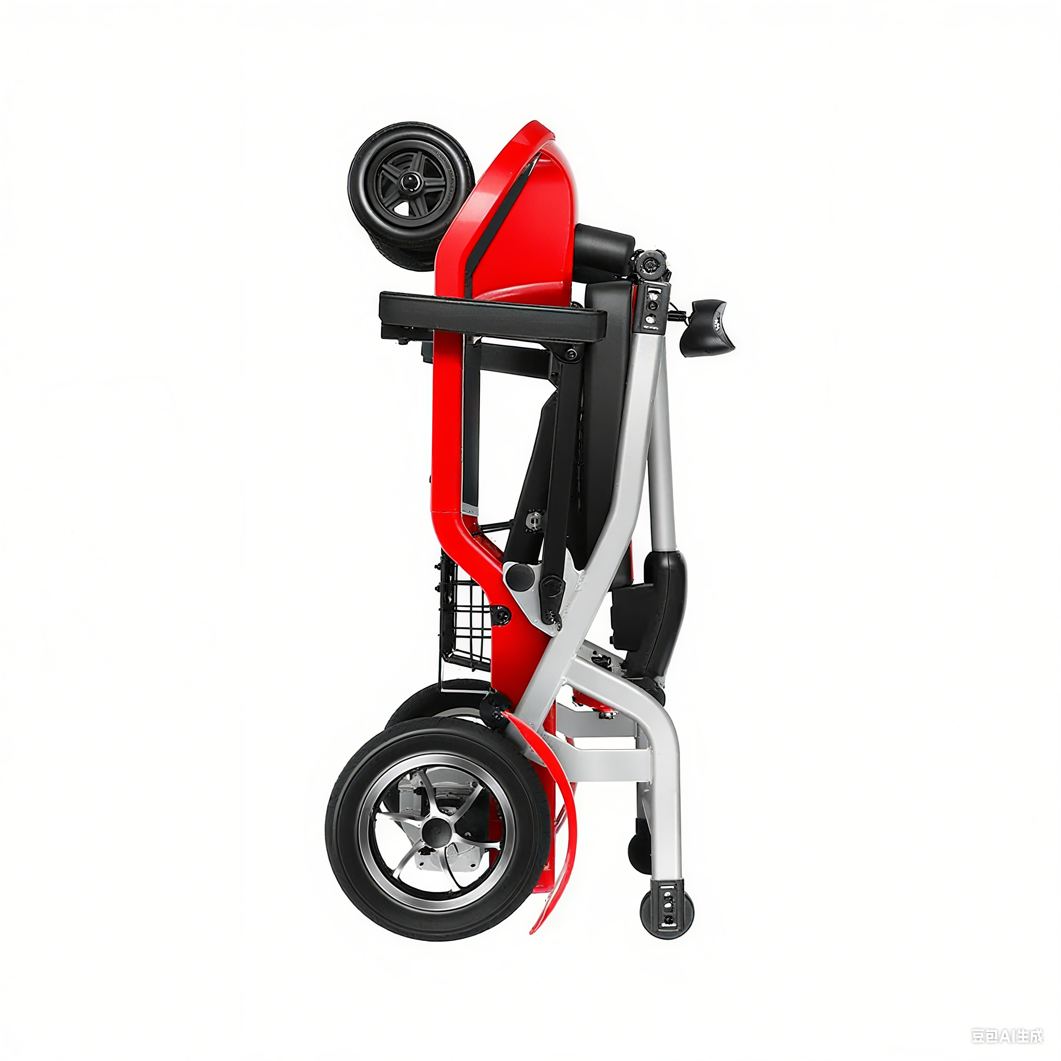 Livingstone Ultra Light Electric Mobility Scooter, 18kg, Portable, Red, Each