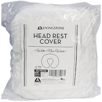 Livingstone Head Rest Cover, Non Woven, White, 100/Pack Pack