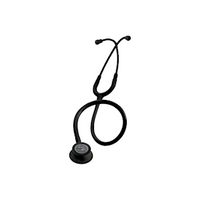 3M Littmann Classic III Stethoscope, Adult and Paediatric Chest Piece, Black Edition Chestpiece, Black Tube, 69cm, Each Each