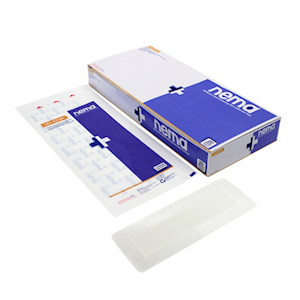 Nema Aqua Transparent Island Film Dressing, with Non-Adherent Pad, 25 x 8.2cm, Waterproof, Sterile, Loose Loose