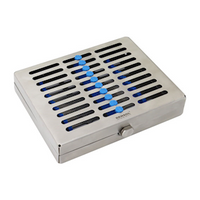 Livingstone Dental Sterilisation Cassette, 185 x 85 x 25mm, Holds 5 Instruments, Blue, Each Each