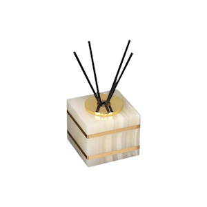 Marble Diffuser, 7(L) x 7(W) x 6(H) cm, White Gold, Each