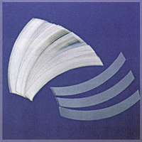 H&G Transparent Strips, 8mm, Curved, Clear, 100/Pack Pack