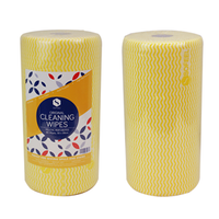 Sofeel Original Microfibre Heavy Duty Super Cleaning Wipes, 30cm Width, Perforated Every 50cm, HACCP, Yellow, 85 Cloths/Roll, Loose Roll Roll