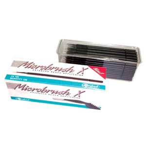 Microbrush Extended Reach Applicator, Black, 100/Pack Box