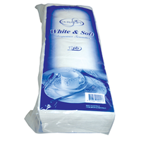Durasoft E-Fold Luncheon Dispenser Serviette Napkins,1-Ply,15 x 9cm (Folded),30 x 17cm (Unfolded),White,500/Pack,10,000/Carton Carton