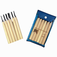 LINO CARVING SET OF 6 KNIVES IN A WALLET Each