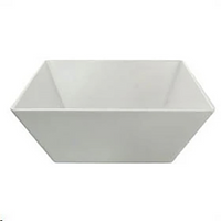 Melamine Bowl, 240(L) X 240(W) X 100(H) mm, Square, White, Each Each