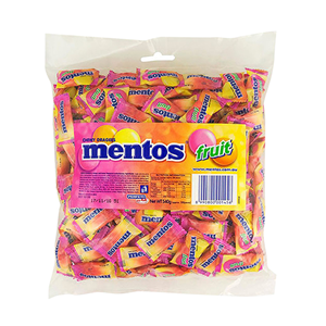 Mentos Fruity Chews, Individually Wrapped, 540g Bag, Each Bag