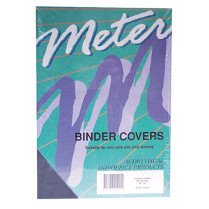 Binding Covers, Clear, A4, 250 Mic. Meter, 100/Pack Pack