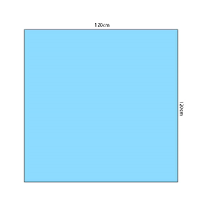 Multigate Protex Drapes, 120 x 120cm, Sterile, Blue Colour, 90/Carton Carton