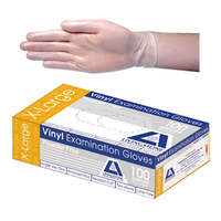 Out of Date, BIG DISCOUNT Liv Vinyl Exam Gloves, Powder Free HACCP, Recycl 7.0g XLarge Clear, 100/Box As NEW Condition Whilst Stock Last