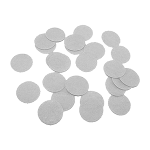 Microderm Abrasion Filters, Cotton, White, 100/Pack Pack