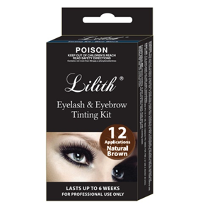 LILITH MINI PACK EYELASH TINTBROWN & CREME OX, 5ML, 20/PACK Pack