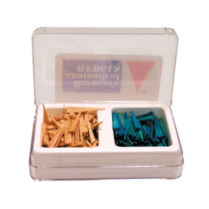 Barman's Anatomical Wedges, Assorted Small and Large, Natural and Blue, 200/Pack Pack