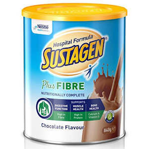 Sustagen Hospital Plus Fibre Chocolate 840G Can, Each Each