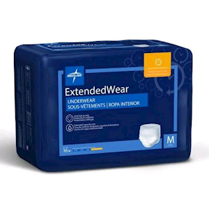 Medline Protection Plus Pull Up EC Pants, Medium, Waist 71-102cm, 1463ml, 16/Pack Pack