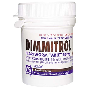 DIMMITROL TABLETS UNCOATED 50MG/TAB TUB