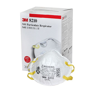 3M N95/P2 Face Mask Particulate Respirator, Cupped Cone Shape, Non-Therapeutic use, 20/Box Box