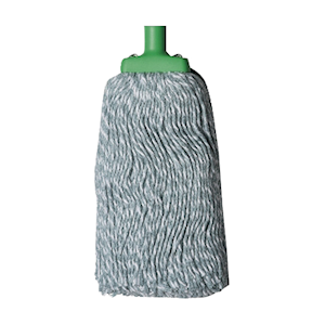 Livingstone Contractor Cotton Yarn Mop Head, 350g, 22mm Screw Type, Green, Each Each