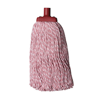 Livingstone Contractor Cotton Yarn Mop Head, 350g, 22mm Screw Type, Red, Each Each