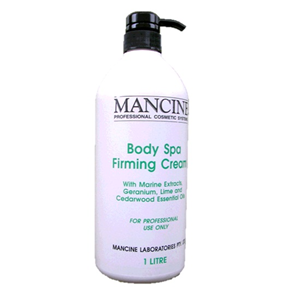 Mancine Body Spa Firming Cream, Green, 1 Litre Pump Bottle, Each Each