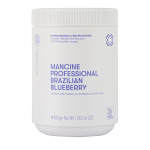 Mancine Strip Wax, Brazilian Blueberry, 800g Jar, Each Each