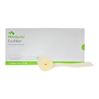 Exufiber Wound Fibre Gel Dressing, Nonwoven, Sterile, 1 x 45cm, 5/Box Box
