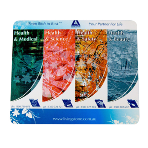 Livingstone Mouse Pad, 225mm(L) x 185mm(W), 1.5mm Thickness, Each Each